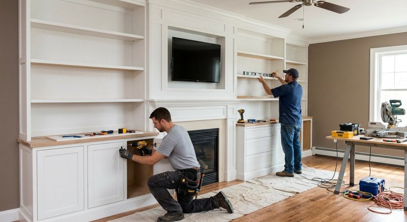 Built In Tv Cabinetry in Fairfax, VA
