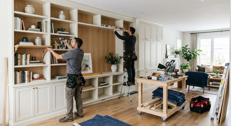 Mudroom Shelving Installation in Raleigh, NC