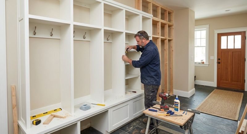 Mudroom Shelving Installation in Frederick, MD